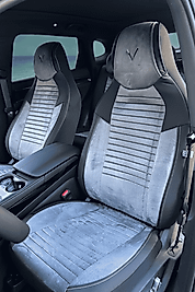 SPORT SERİSİ - GRİ BABYFACE KUMAŞ ve DERİ KOLTUK KILIFI VE BAŞLIĞI & FULL SET