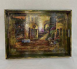 Desenli Tepsi