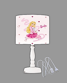 Minibabyrooms Barbie Desenli Ahşap Oyma Ayak Abajur