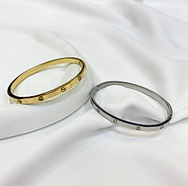 Cartier Gümüş Çelik Kelepçe (İnce)