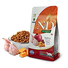 N&D Pumpkin Tahılsız Bildircin & Nar Kısır Kedi Mama 1.5 Kg