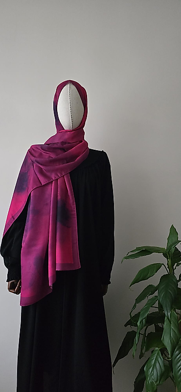 Duman Desenli Soft Şal