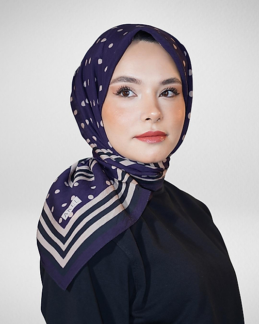 Spring Eşarp Yeni Desen Puantiye Desen