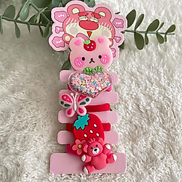 Karışık Desenli Kız Çocuk Bağlama Toka