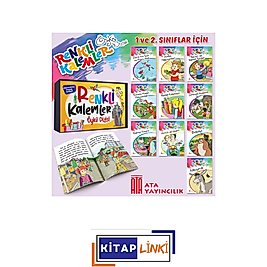 Renkli Kalemler Öykü Dizisi 32 sayfalık 10 Kitap 1. ve 2. sınıflar için Ata Yayıncılık