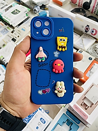 iPhone 14 Ayıcık Kabartmalı Telefon Kılıfı