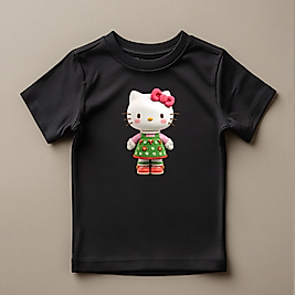 Hello Kitty Baskılı Normal Kalıp  Çocuk Tişört