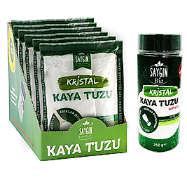 SAYGIN KAYA TUZU 500 GR SOFRALIK + 250 gr TUZLUKLU