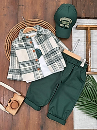 ODUNCU KASKETLİ ERKEK BEBEK 3 LÜ TAKIM