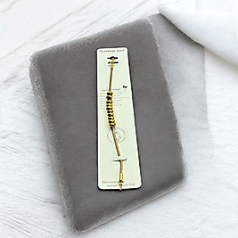 Çelik bileklik gold 18 cm