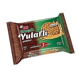 Eti Burçak Yulaflı 3'lü Bisküvi 375 gr