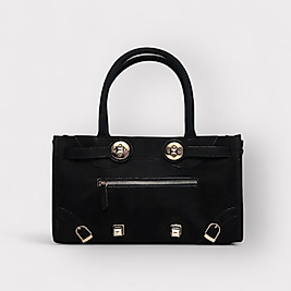 Lilly Siyah Aksesuar Detaylı El Çantası