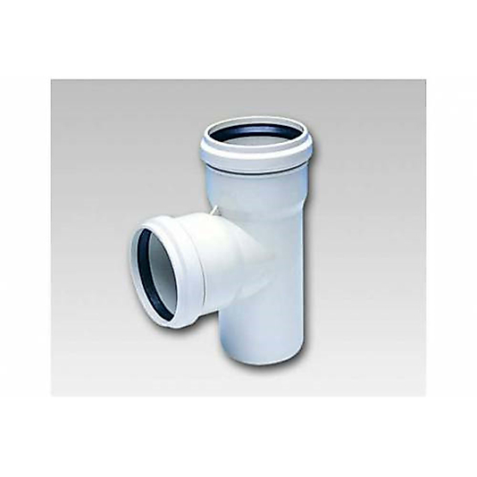 FIRAT 75 X 75 TE ÇATAL PVC DUBLEX ATIK SU BORUSU