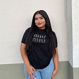 Mi taşlı Tshirt - siyah