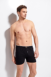Erkek %100 Pamuklu Penye Düğmeli Boxer Short