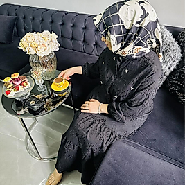 Fisto taş detaylı takım(siyah)