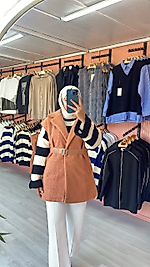 Miayse Teddy Yelek somon