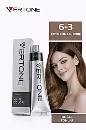 VERTONE SAÇ BOYASI 60 ML. (6-3 KOYU KUMRAL DORE)