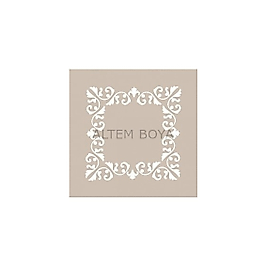 Kare Stencıl KA02 22*22 cm
