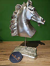 MERCAN MOBİLYA AKSESUAR ,At kafası polyester biblo,hediyelik eşya 26 CM