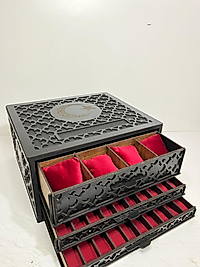 Kişiye Özel Ahşap Kalın Tesbih Kutusu ( 20 Tesbih 12 Saat )