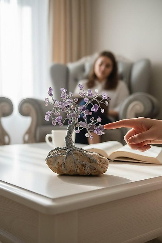 FREFLY 14 şubata özel bir hediye Doğanın şifasını ve estetiğini DOĞAL AMETİS  20 cm