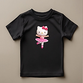 Hello Kitty Baskılı Normal Kalıp  Çocuk Tişört