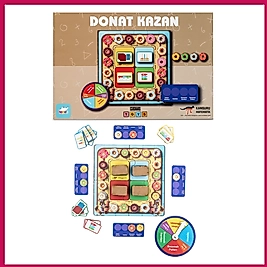 Hopiers Kanguru Matematik Donat Kazan Oyunu - Sayı Tanıma ve Basamak Değeri | 2-4 Oyuncu | İlkokul Müfredatına Uyumlu | Eğlenceli Matematik Becerileri | 3.-4. Sınıf | 8-9 Yaş