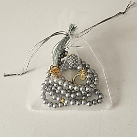 Gri Tül Keseli Tesbih