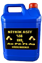 ENDÜSTRİYEL NİTRİK ASİT %56 SAFLIKTA 5 KG