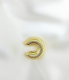 Çizgili Kalın Çelik Ear Cuff(kıkırdak küpe)