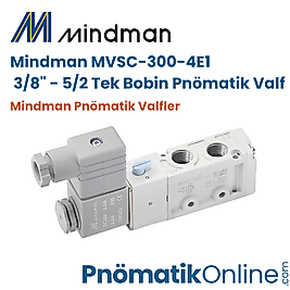 Mindman MVSC-300-4E1 | 3/8" - 5/2 Pnömatik Valf