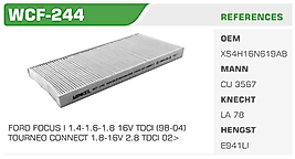 POLEN FİLTRESİFORD FOCUS I 1.4-1.6-1.8 16V TDCI (98-04)  TOURNEO CONNECT 1.8-16V 2.8 TDCI 02>