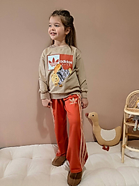 Adidas  şeritli iki ip ikili Takım 3-11 yaş