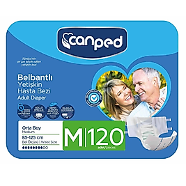 Canped Belbantlı Hasta Bezi Orta (M) 120 Adet