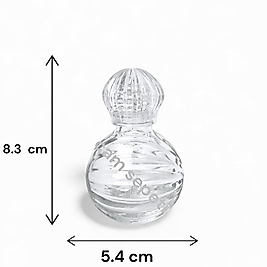 50 CC ELİPS ÇİZGİLİ CAM KOLONYA ŞİŞESİ