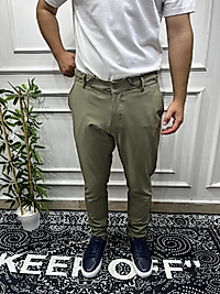 Paraşüt Kumaş Reguler Pantolon - Çağla