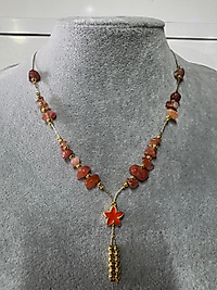 Y Kolye Akik Taşlı