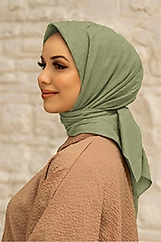 Bambu Açık Yeşil Kraş Eşarp