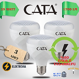 25 WATT KRİSTAL TORCH  LED AMPUL 3 ADET