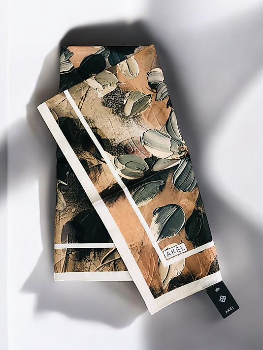 Akel Digital Kristal Eşarp  Çiçek Desen