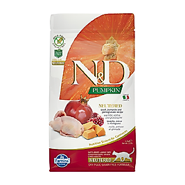 N&D Tahılsız Bal Kabaklı, Bıldırcınlı & Narlı Kısırlaştırılmış Kedi Maması 5 kg