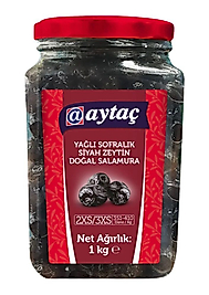 AYTAÇ 1KG YAĞLI SİYAH ZEYTİN 2XS/3XS