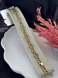 Özel seri baklava model 14k altın kaplama Xuping bileklik