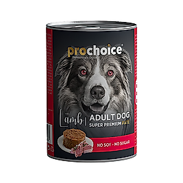 Prochoice Kuzu Etli Şekersiz Yetişkin Köpek Konserve Maması (400 g)