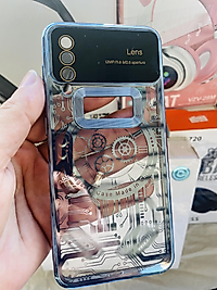 Samsung Galaxy A30s - A50 Lens Korumalı Telefon Kılıfı Mavi