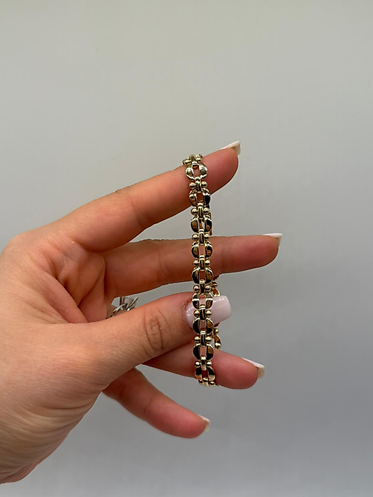 Xuping VIP Çelik 14K Altın Renk Özel Kilitli Kadın Bileklik