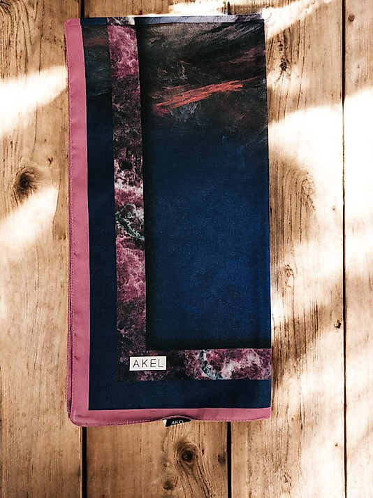 Akel Digital Kristal Eşarp  Pastel  Desen