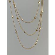 Çelik 3’lü Birleşik Gold Dorika Kolye