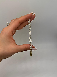 Xuping Zirkon Taşlı Sonsuzluk Figürlü Gold Bileklik